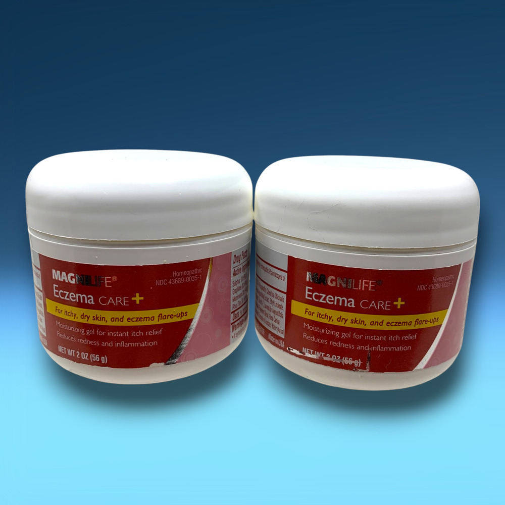 Lot 2 x MagniLife Eczema Care For Itching Dermatitis Flare Ups 2 oz Each Sealed
